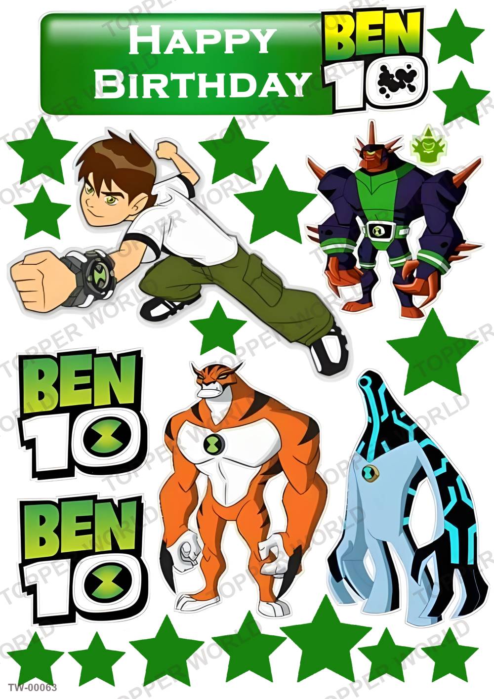 Ben 10 Topper Sheet 02 – A4 topper sheet