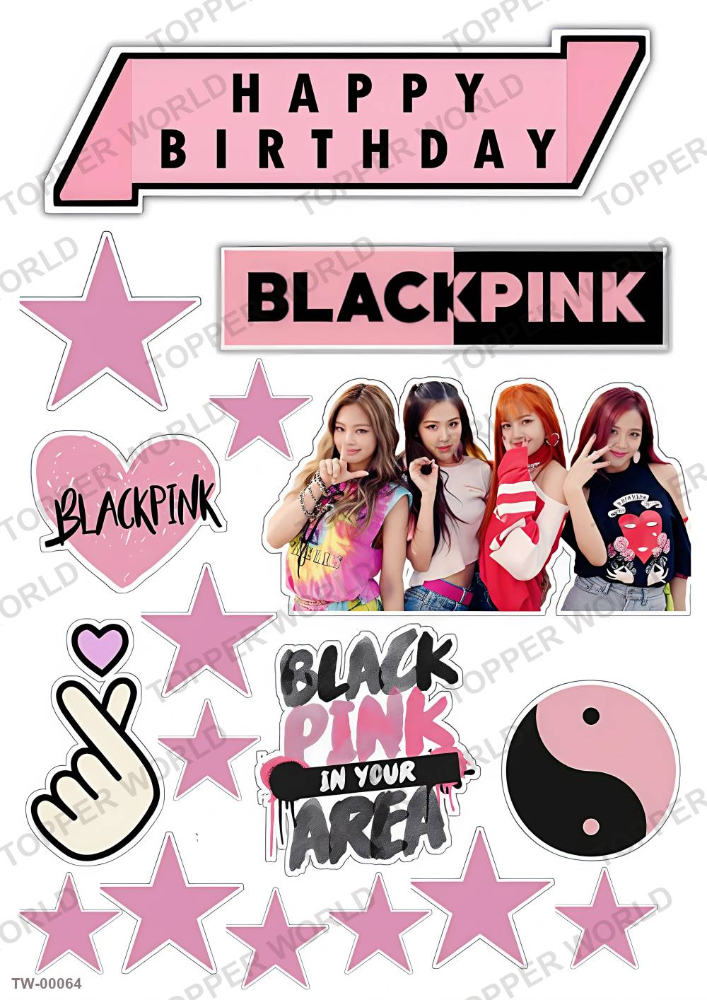 BlackPink Topper Sheet 02 – A4 topper sheet