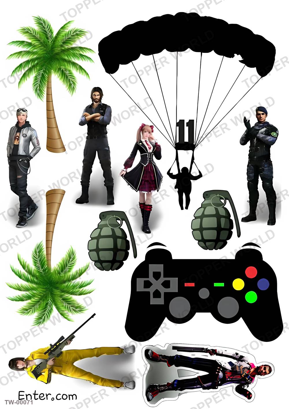 Games Topper Sheet 02 – A4 topper sheet
