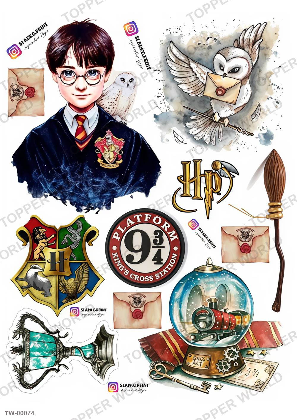 Harry Potter Topper Sheet 02 – A4 topper sheet