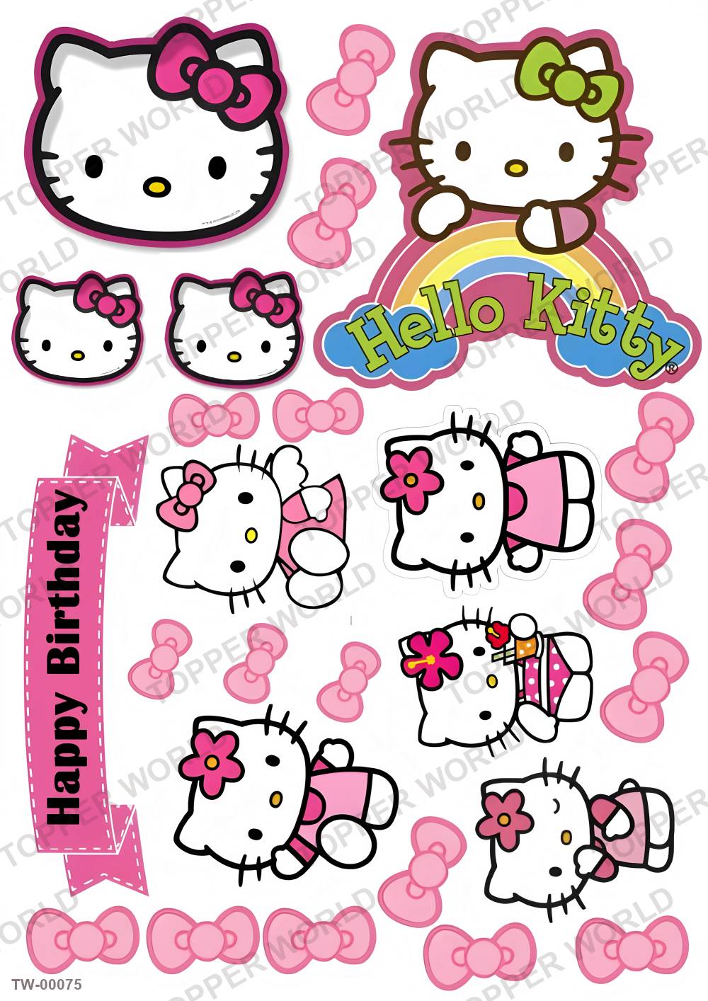 Hello Kitty Topper Sheet 02 – A4 topper sheet