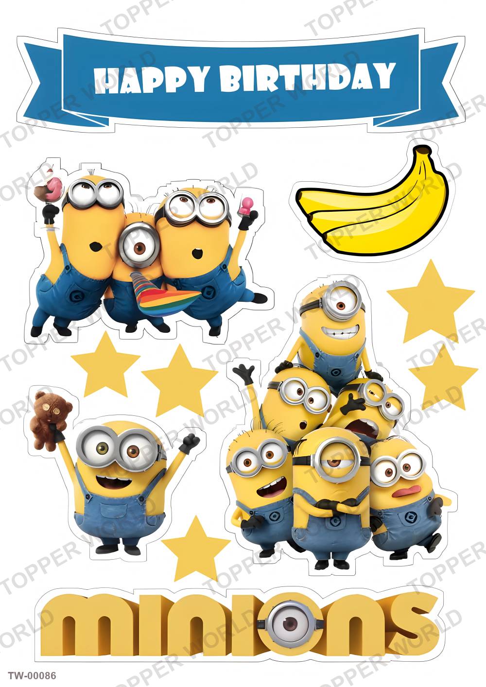Minions Topper Sheet 02 – A4 topper sheet