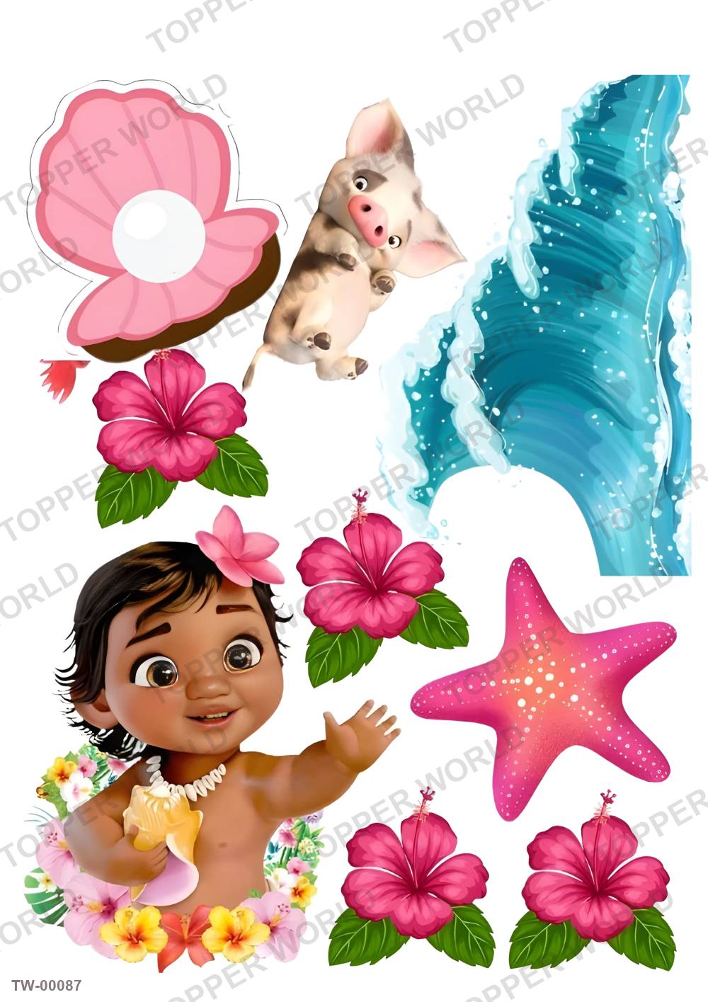 Moana Topper Sheet 02 – A4 topper sheet