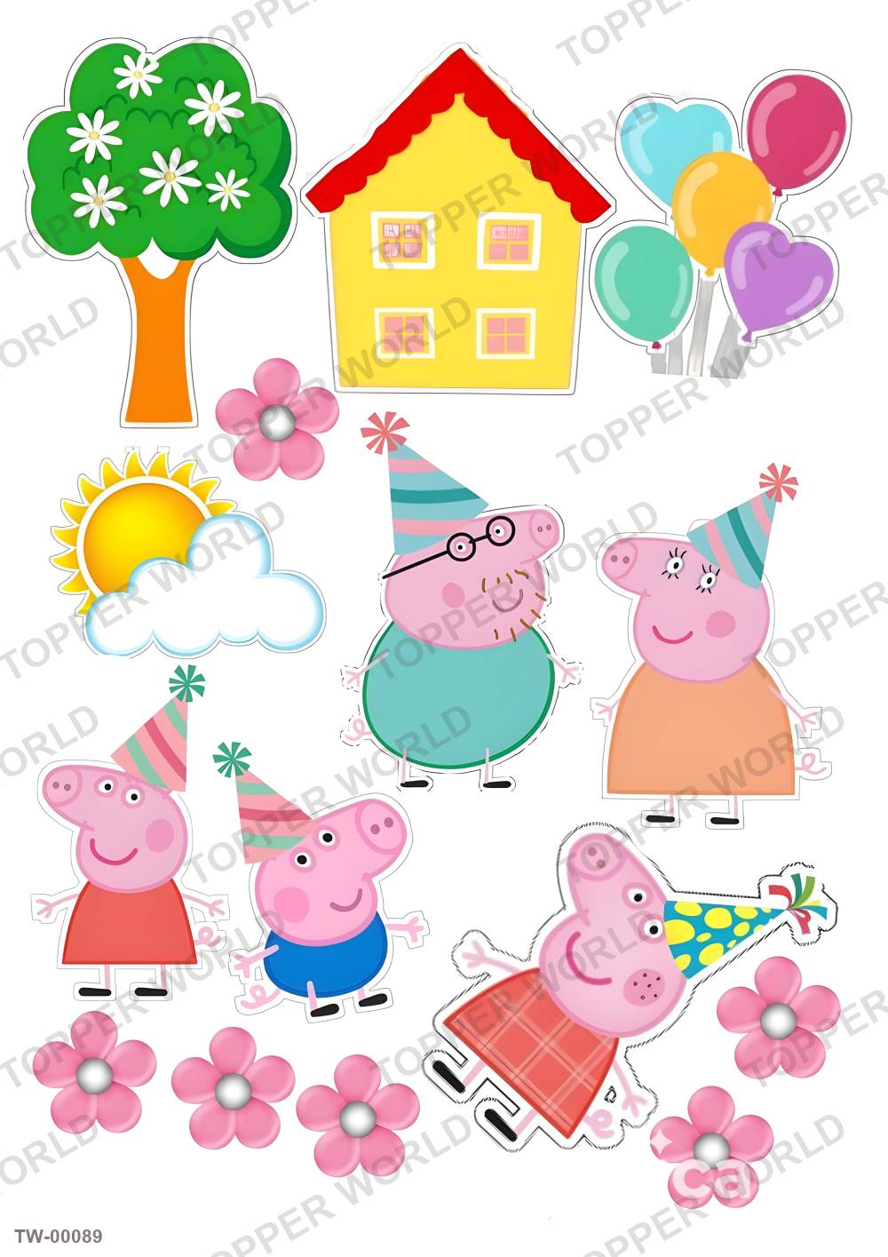 Peppa Pig Topper Sheet 02 – A4 topper sheet
