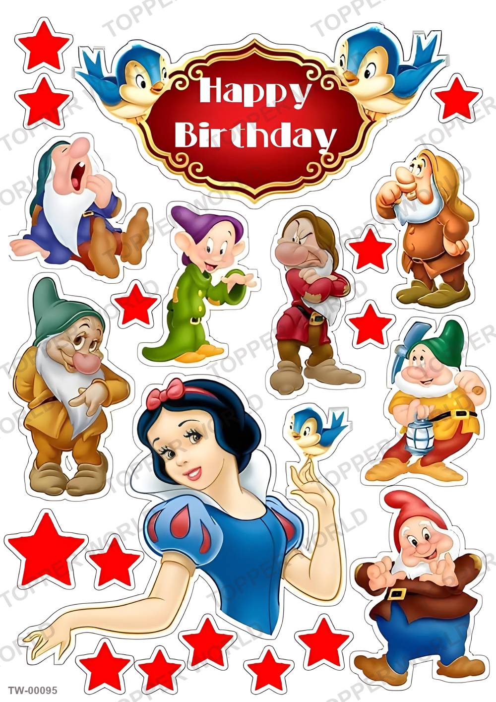Snow White Topper Sheet 02 – A4 topper sheet
