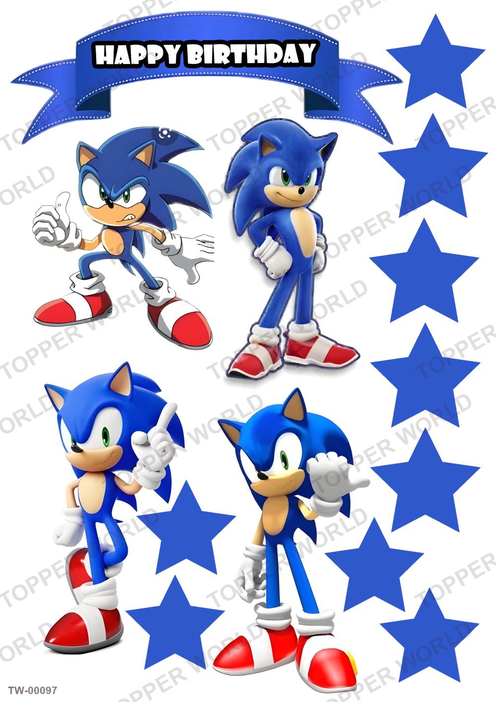 Sonic Topper Sheet 02 – A4 topper sheet