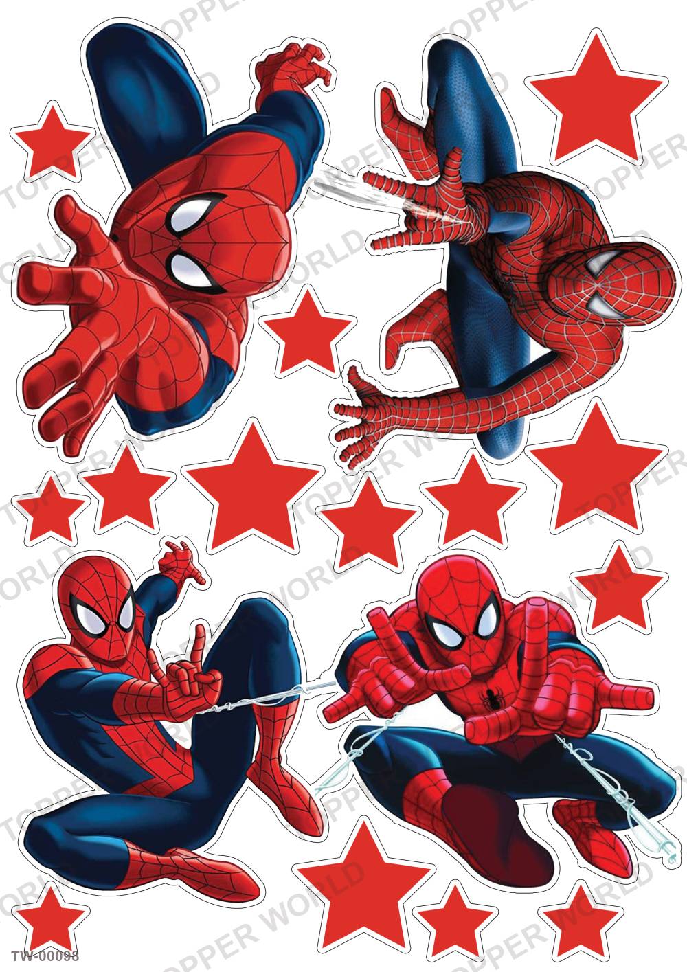 Spiderman Topper Sheet 02 – A4 topper sheet
