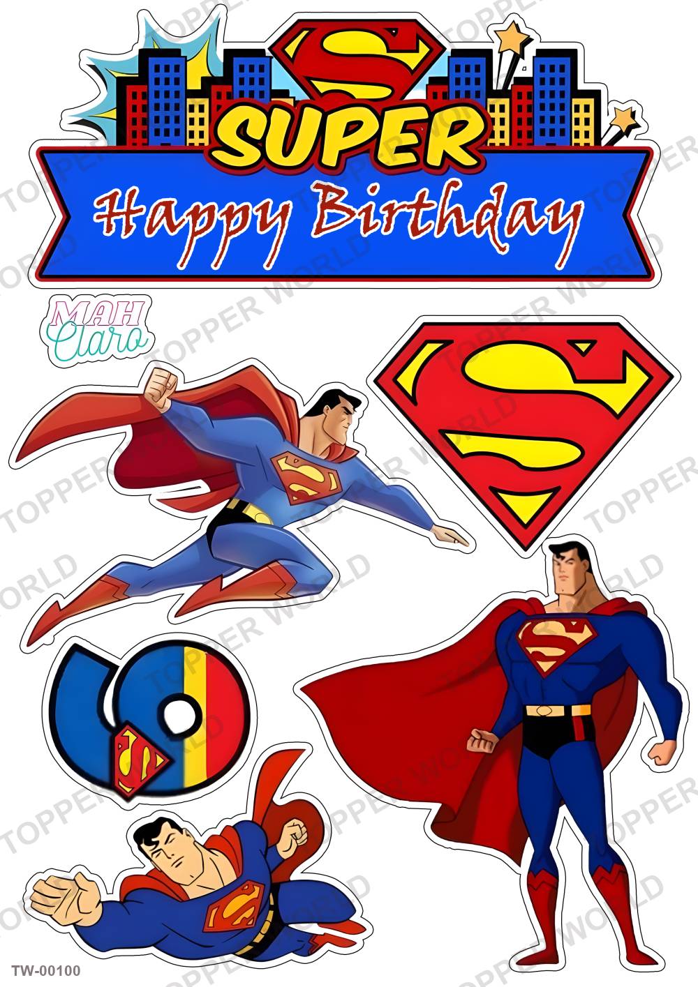 Superman Topper Sheet 02 – A4 topper sheet