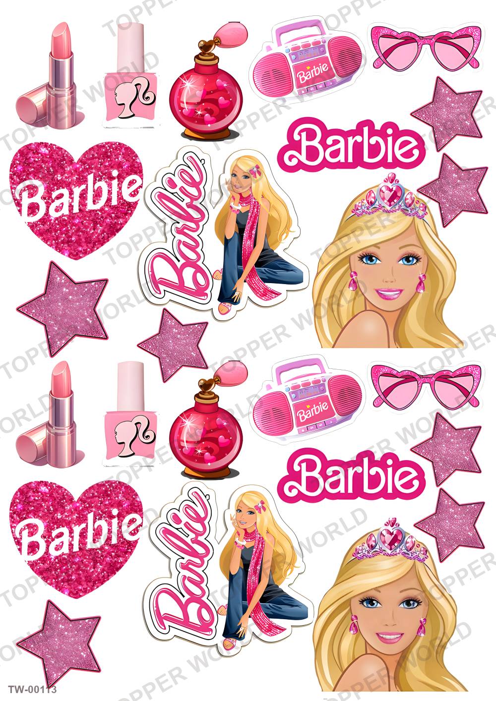 Barbie Topper Sheet 03 – A4 topper sheet