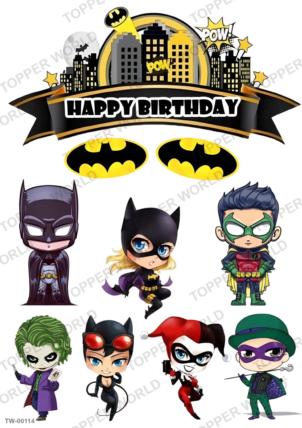 Batman Topper Sheet 03 – A4 topper sheet