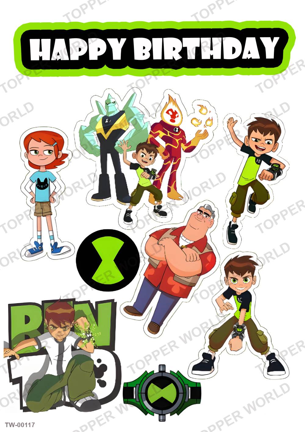 Ben 10 Topper Sheet 03 – A4 topper sheet