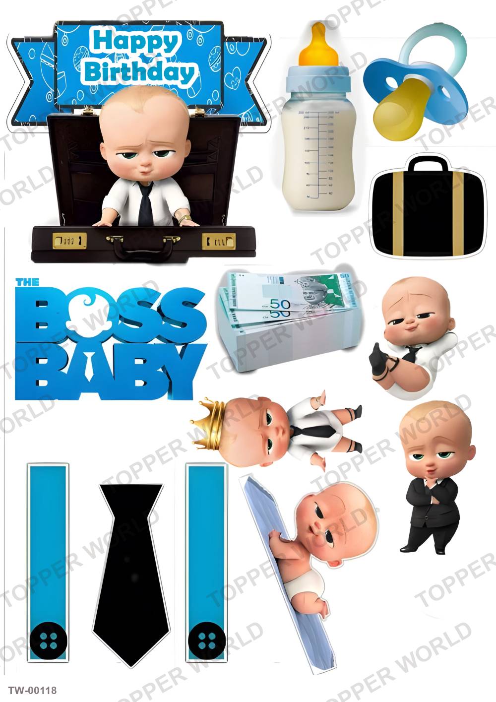 Boss Baby Topper Sheet 03 – A4 topper sheet