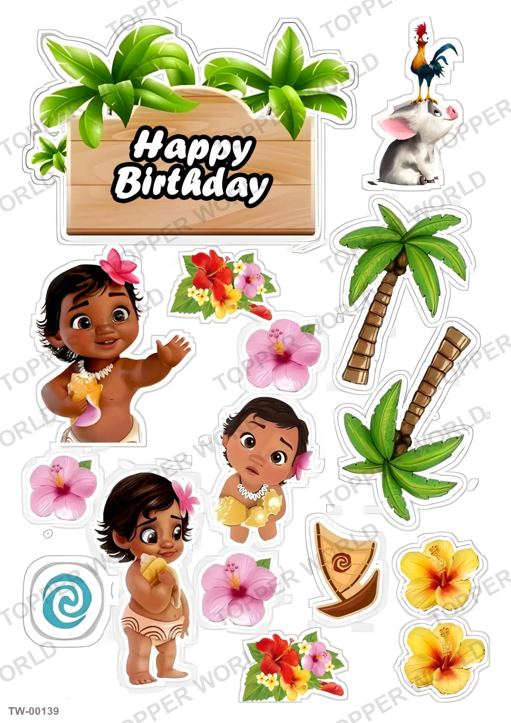 Moana Topper Sheet 03 – A4 topper sheet