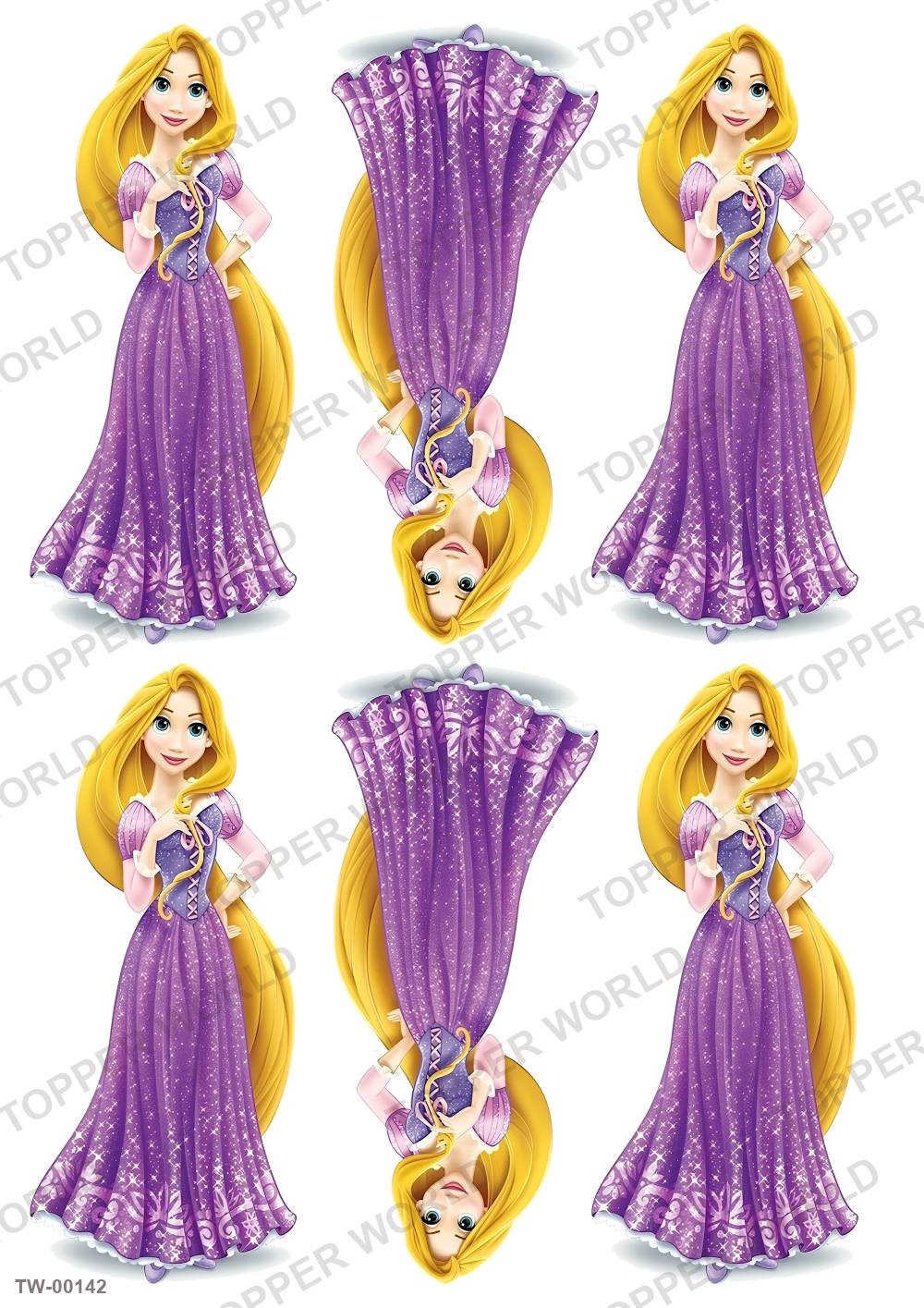 Rapunzel Topper Sheet 03 – A4 topper sheet