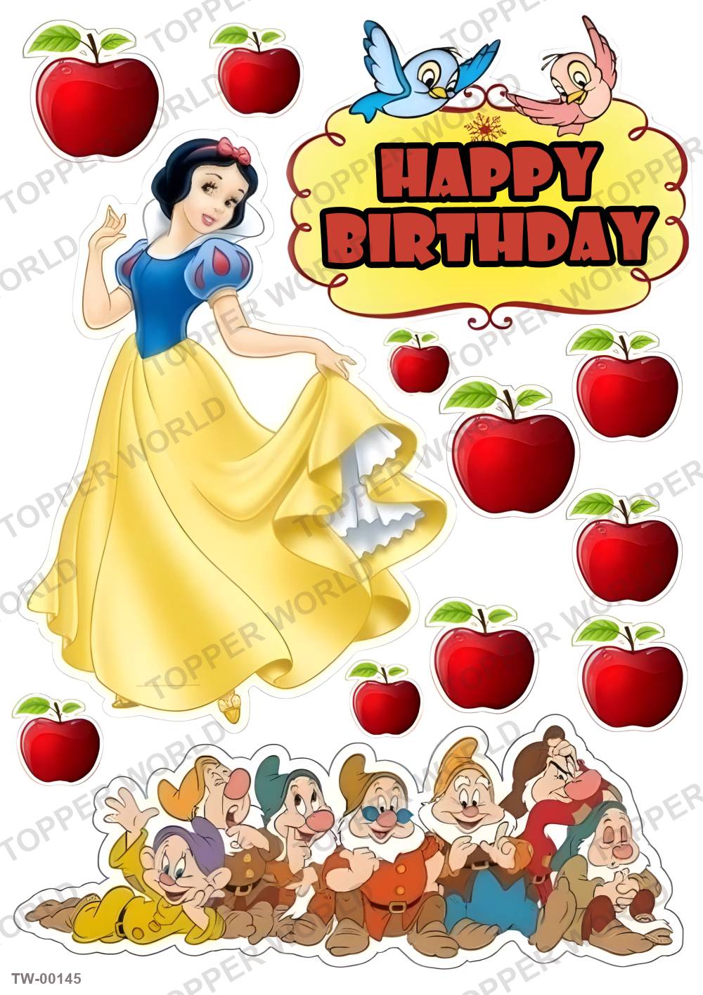 Snow White Topper Sheet 03 – A4 topper sheet