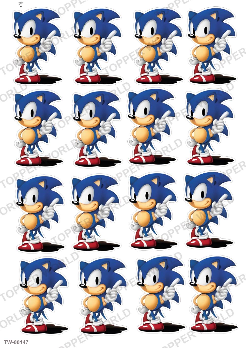 Sonic Topper Sheet 03 – A4 topper sheet