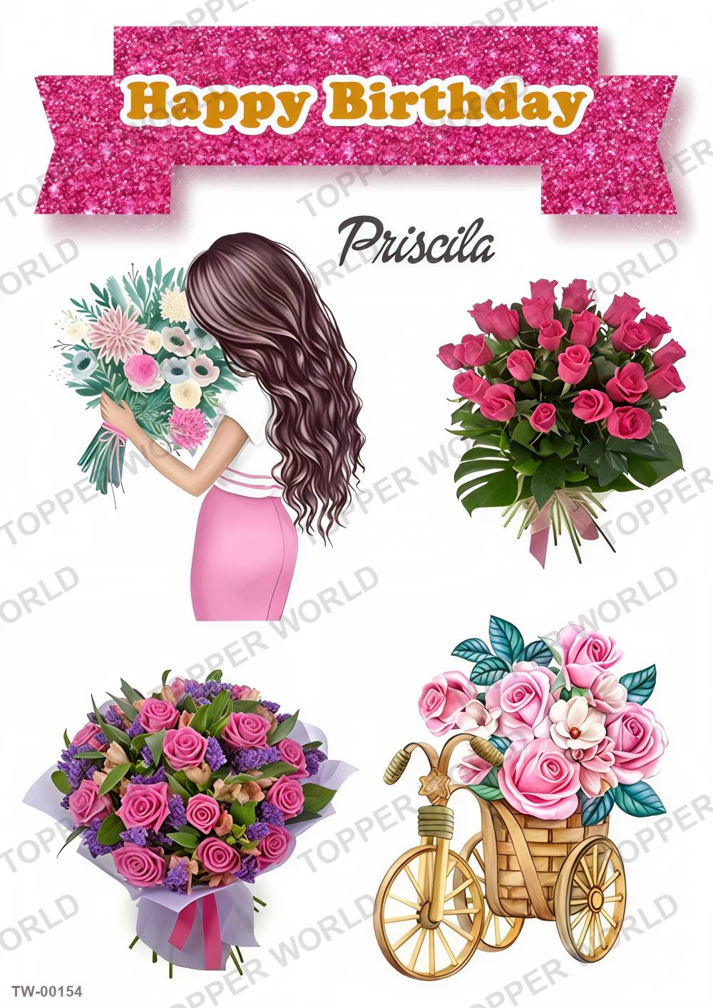 For Her Topper Sheet 03 – A4 topper sheet