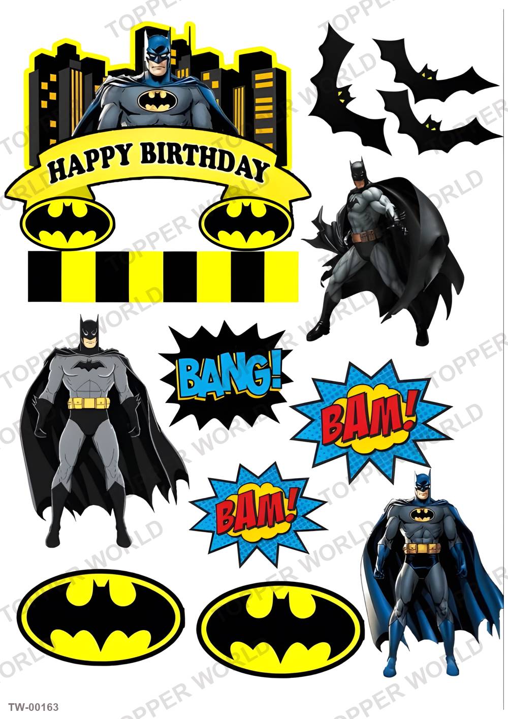 Batman Topper Sheet 04 – A4 topper sheet