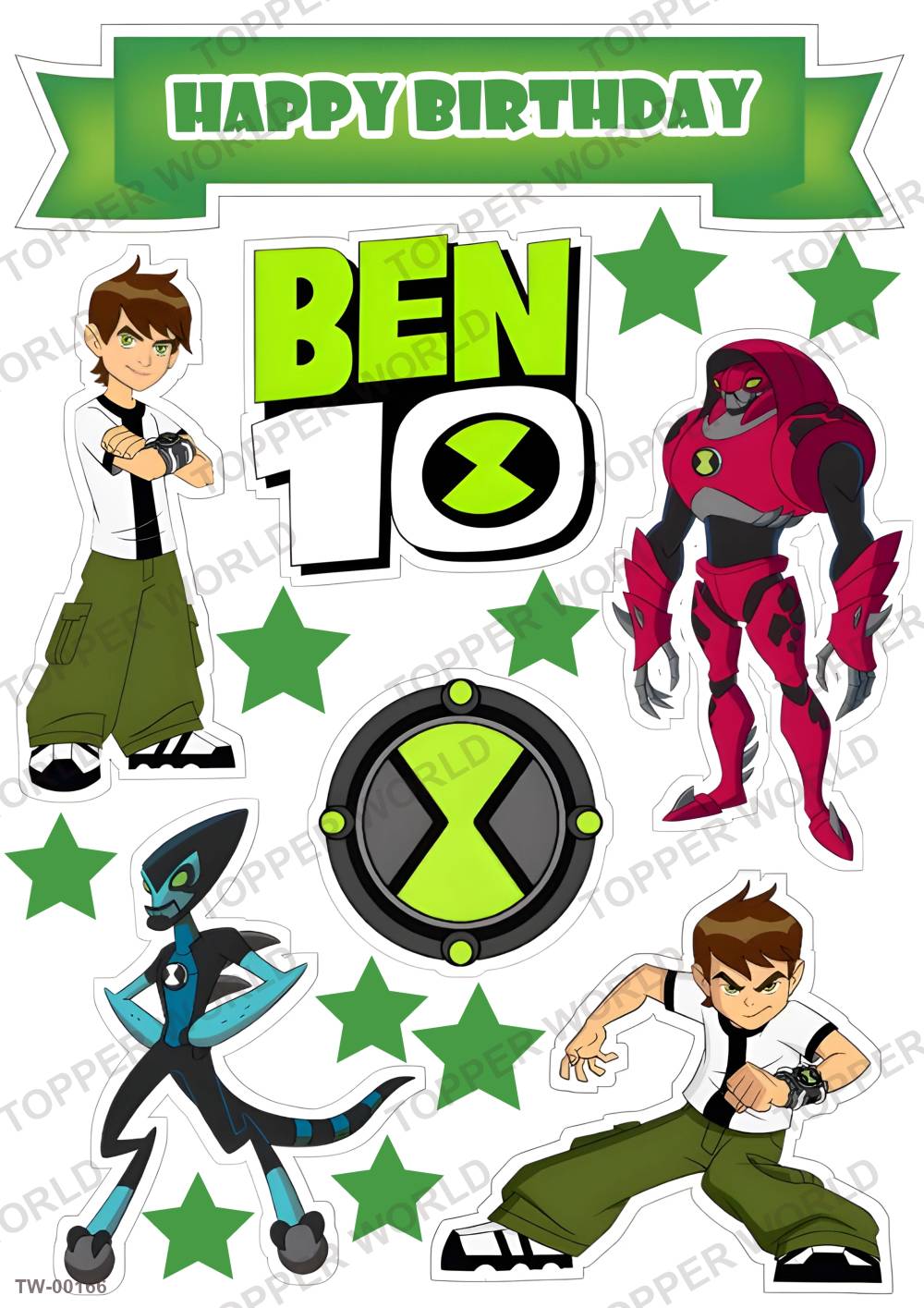 Ben 10 Topper Sheet 04 – A4 topper sheet