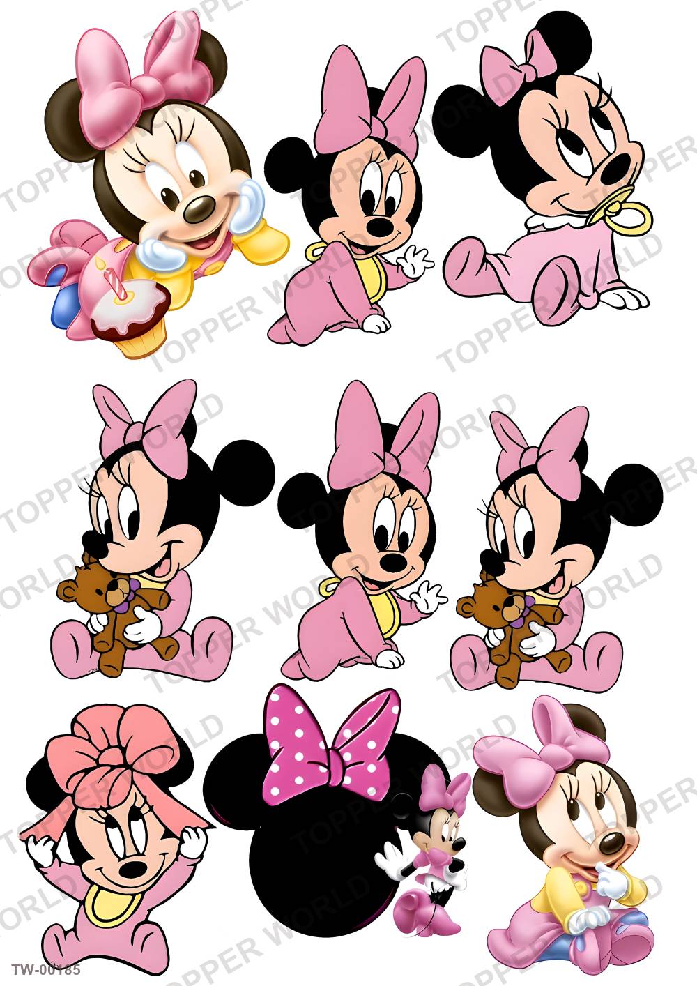 Minnie Mouse Topper Sheet 04 – A4 topper sheet