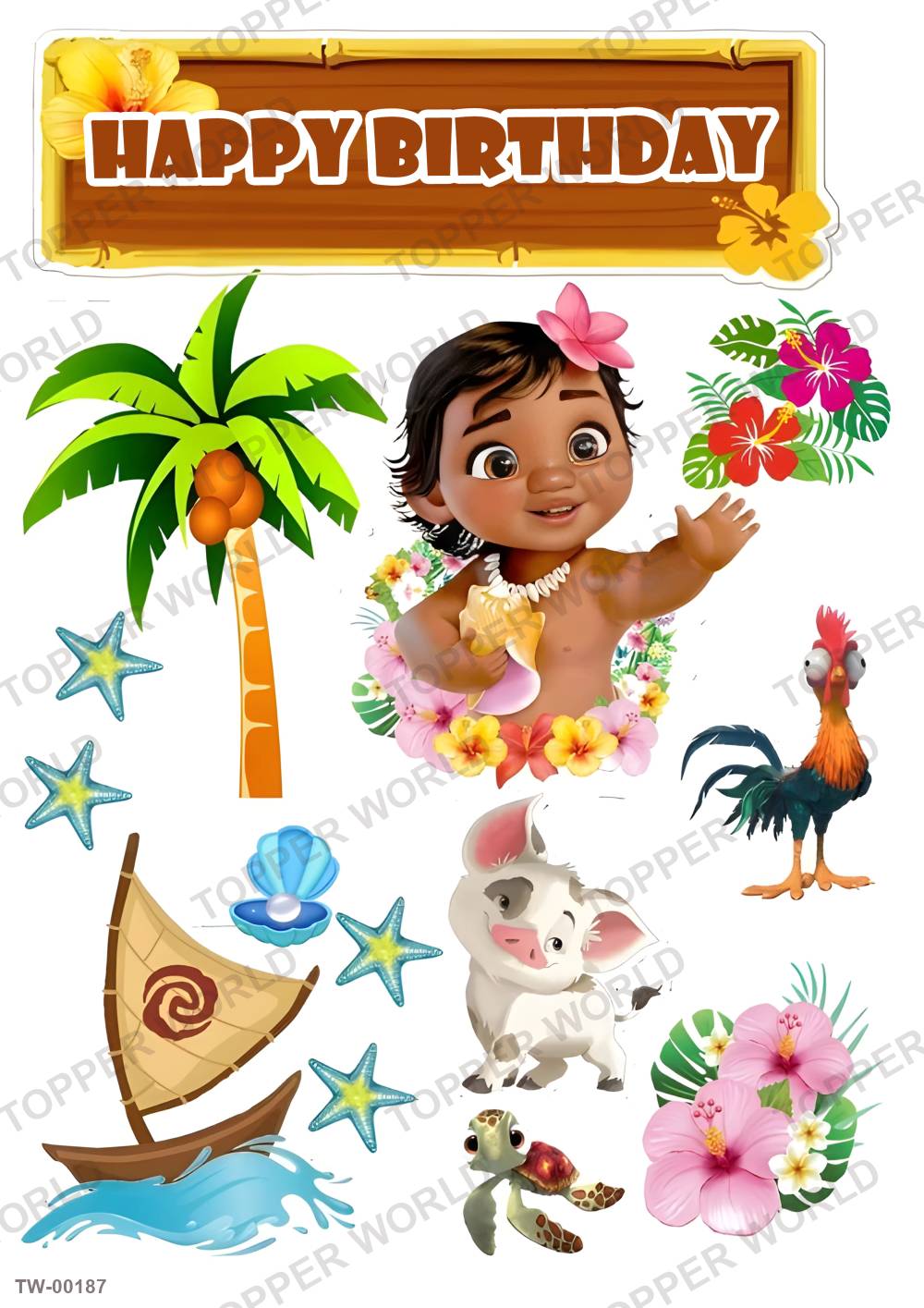 Moana Topper Sheet 04 – A4 topper sheet