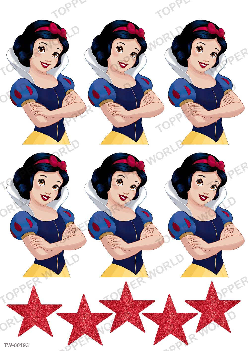 Snow White Topper Sheet 04 – A4 topper sheet