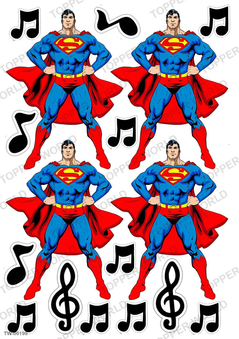 Superman Topper Sheet 04 – A4 topper sheet