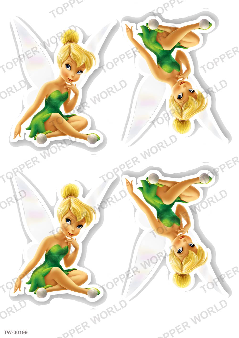 Tinker Bell Topper Sheet 04 – A4 topper sheet