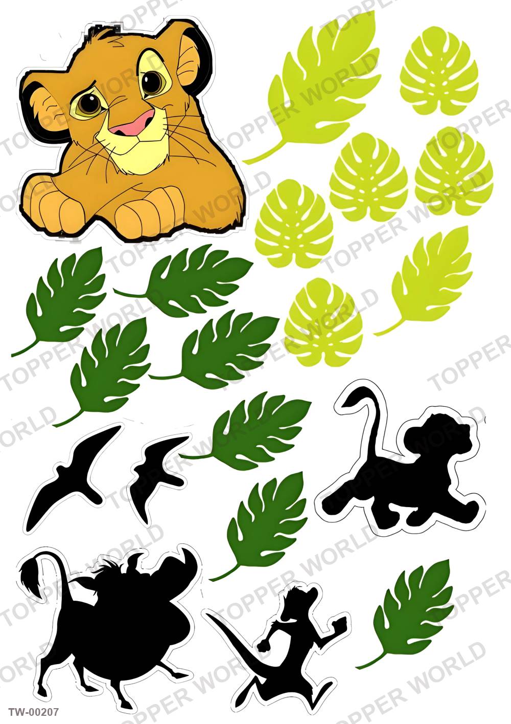 Animals Topper Sheet 05 – A4 topper sheet