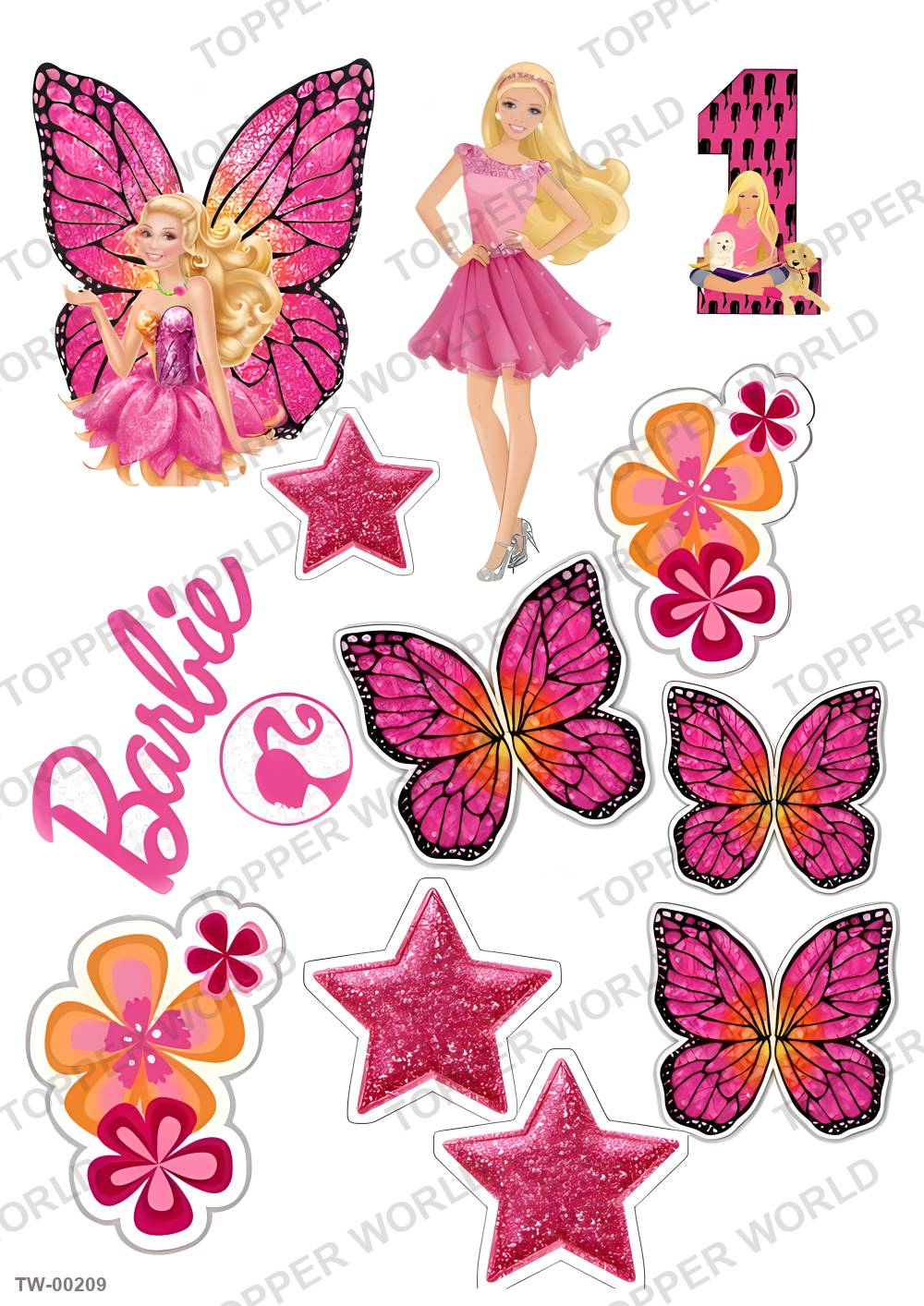 Barbie Topper Sheet 05 – A4 topper sheet
