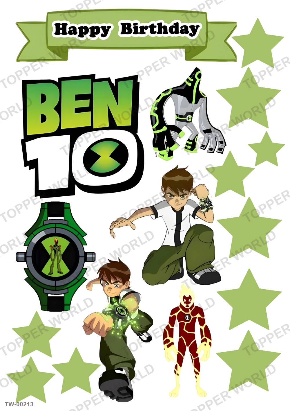 Ben 10 Topper Sheet 05 – A4 topper sheet
