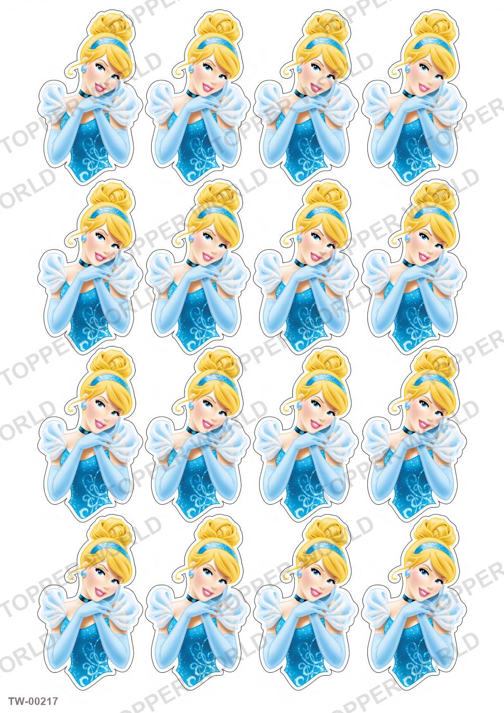 Cinderella Topper Sheet 05 – A4 topper sheet