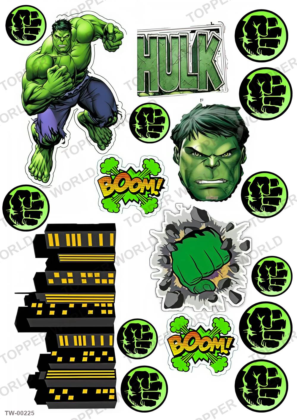 Hulk Topper Sheet 05 – A4 topper sheet