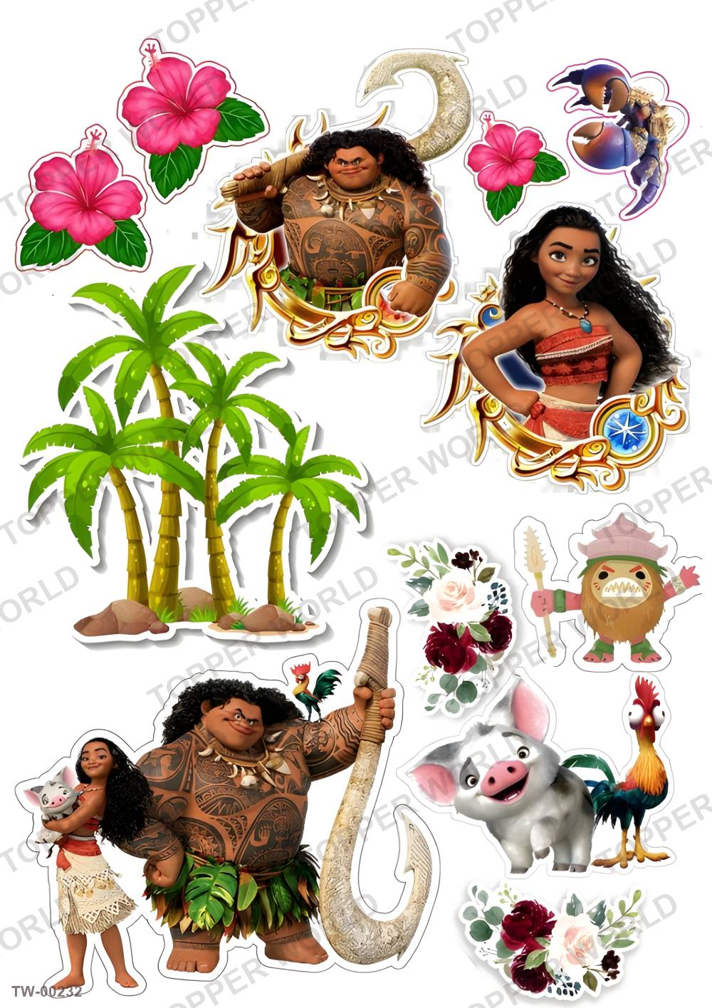 Moana Topper Sheet 05 – A4 topper sheet