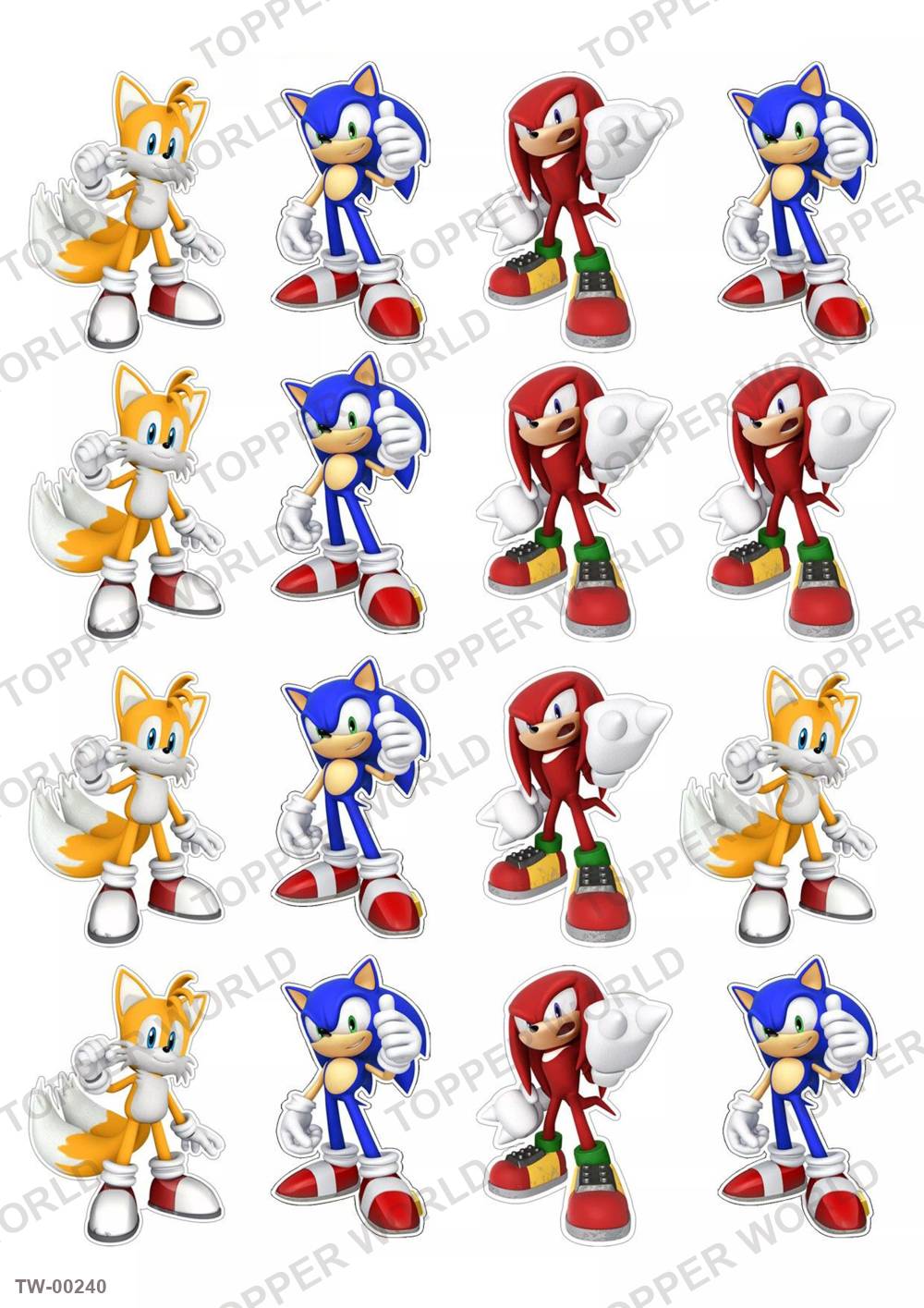 Sonic Topper Sheet 05 – A4 topper sheet