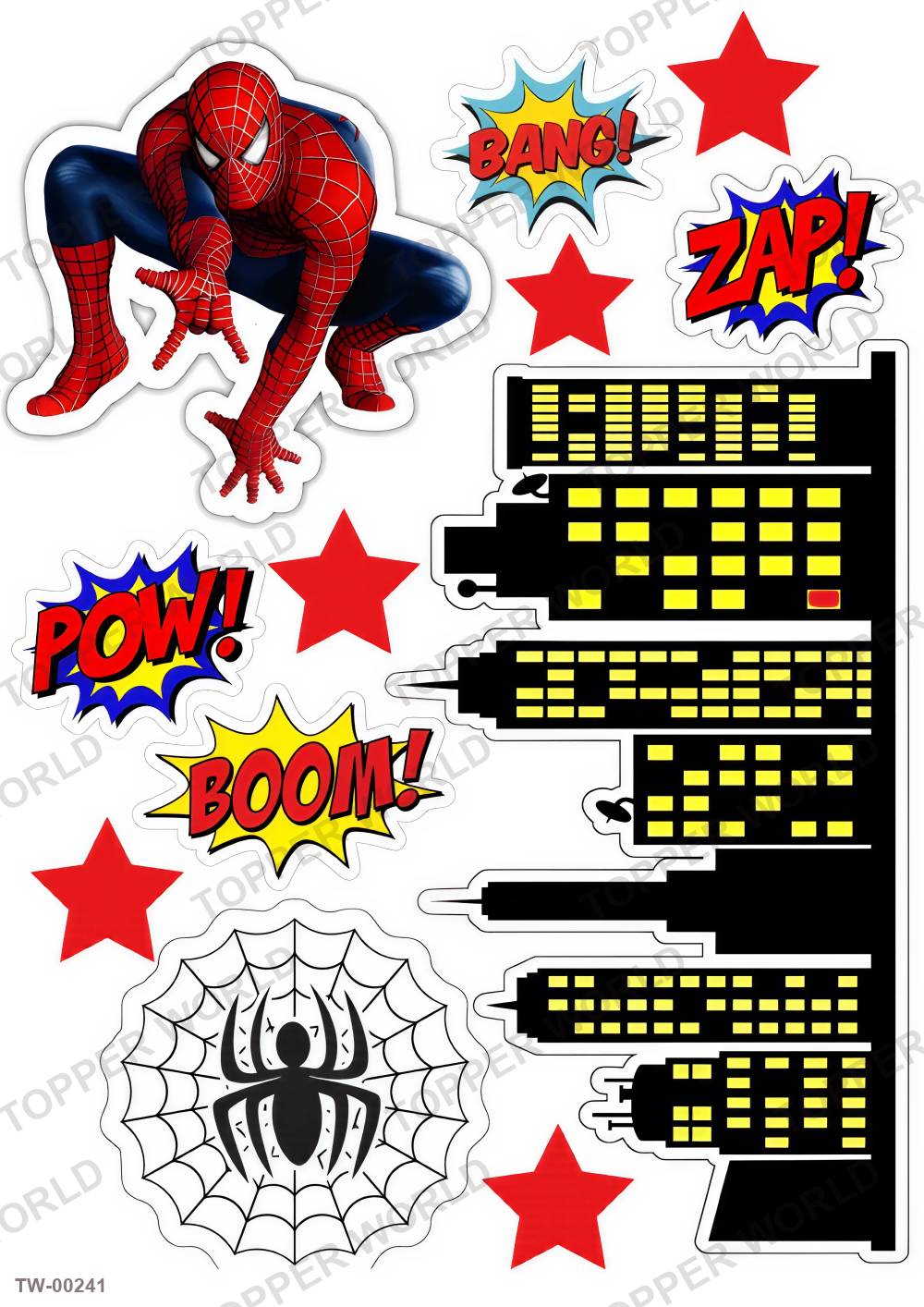 Spiderman Topper Sheet 05 – A4 topper sheet