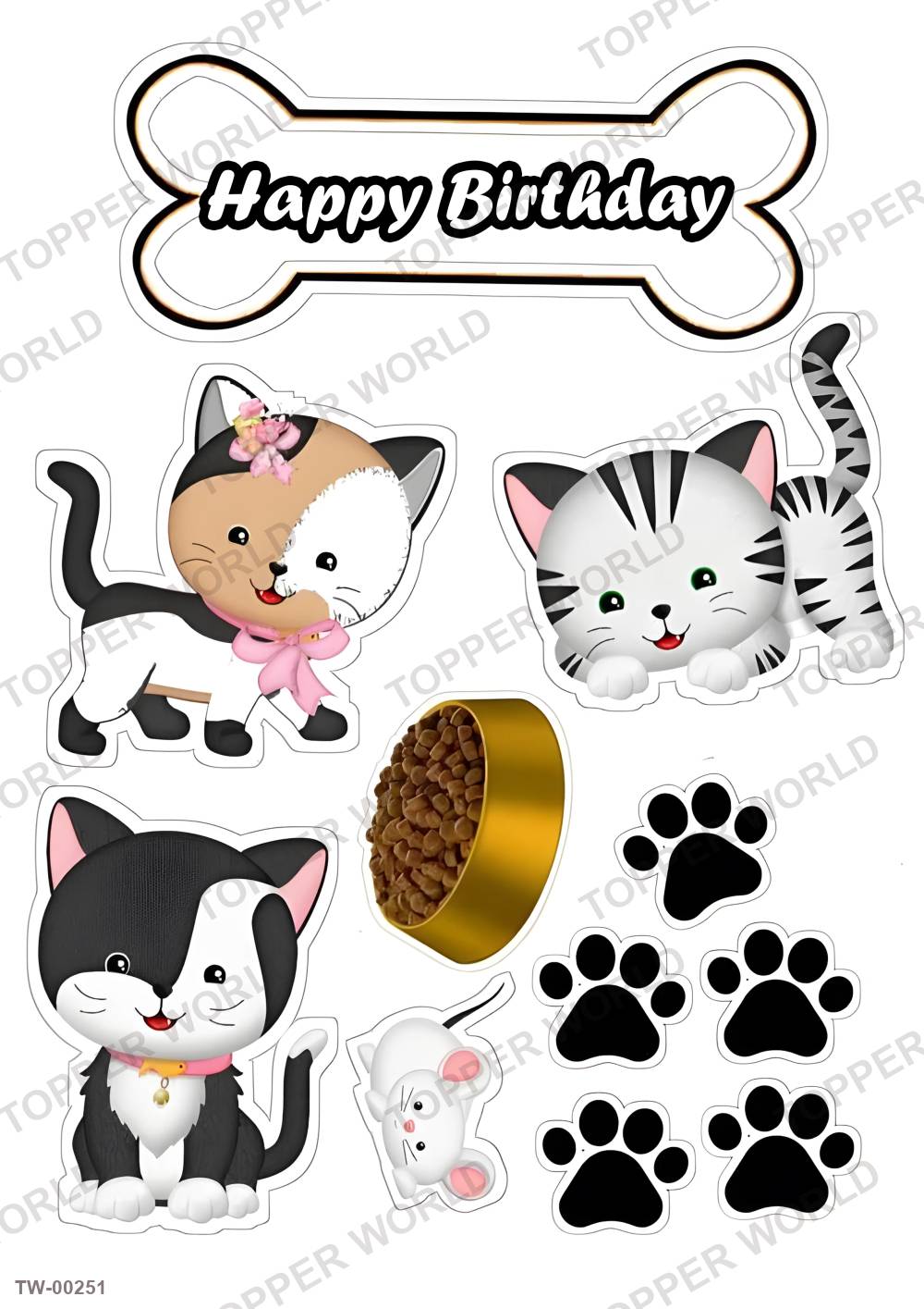 Animals Topper Sheet 06 – A4 topper sheet