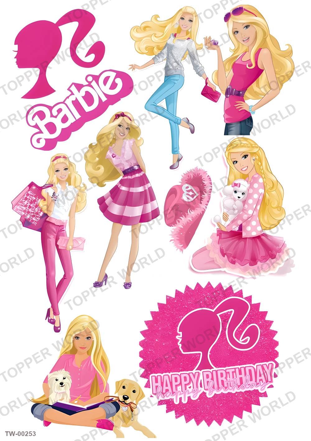Barbie Topper Sheet 06 – A4 topper sheet