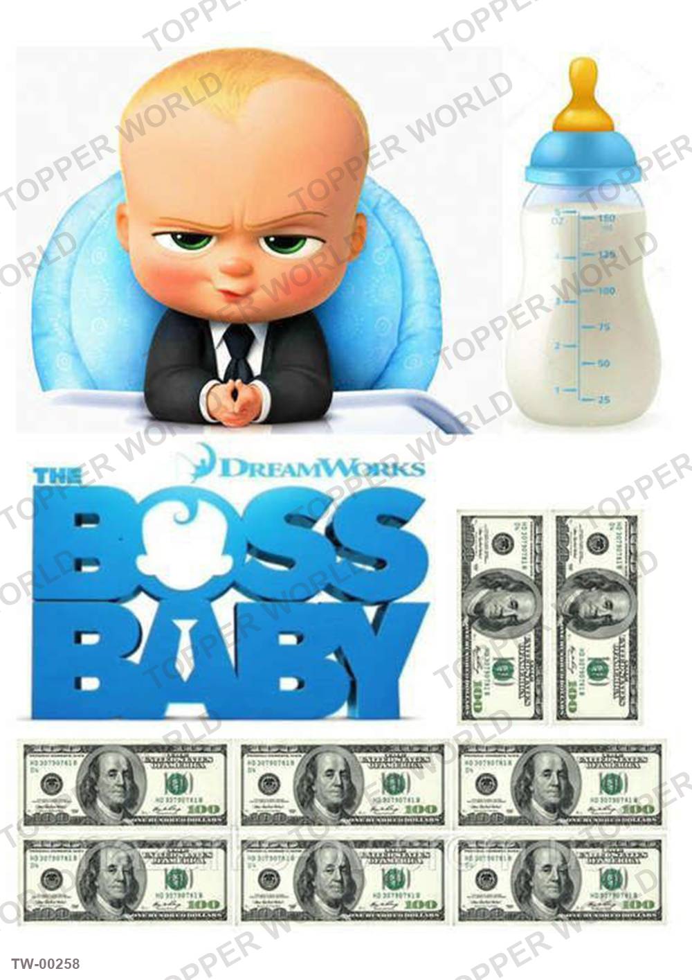 Boss Baby Topper Sheet 06 – A4 topper sheet