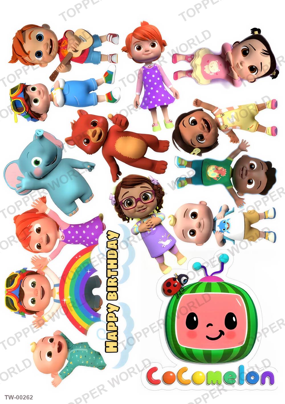 Cocomelon Topper Sheet 06 – A4 topper sheet