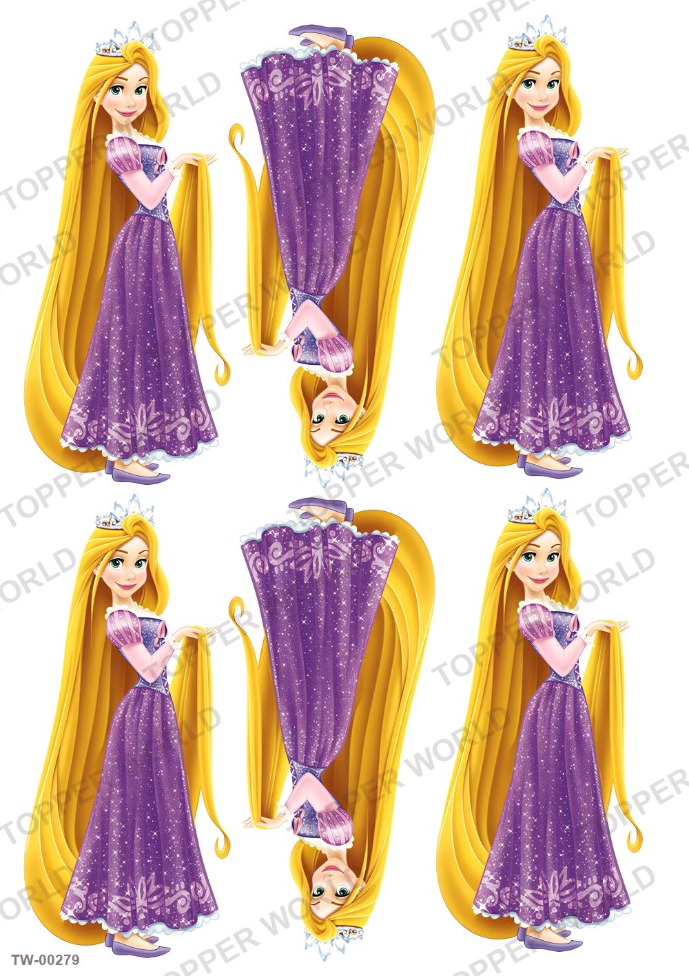 Rapunzel Topper Sheet 06 – A4 topper sheet