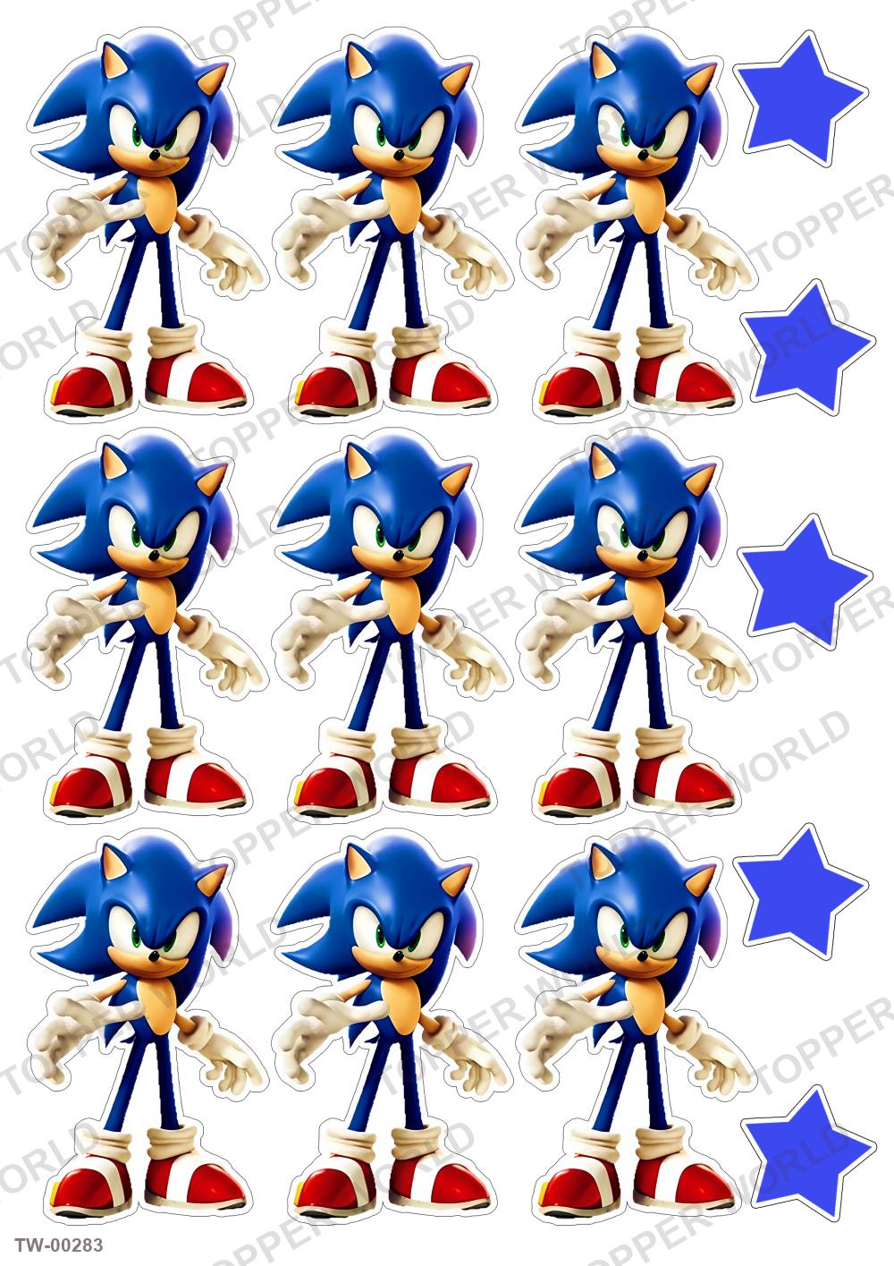 Sonic Topper Sheet 06 – A4 topper sheet