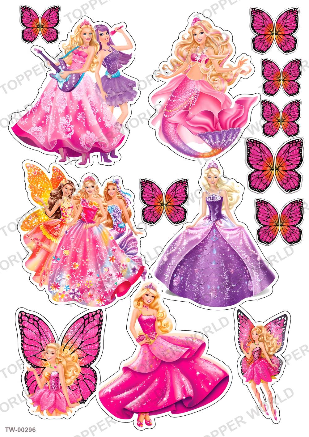 Barbie Topper Sheet 07 – A4 topper sheet