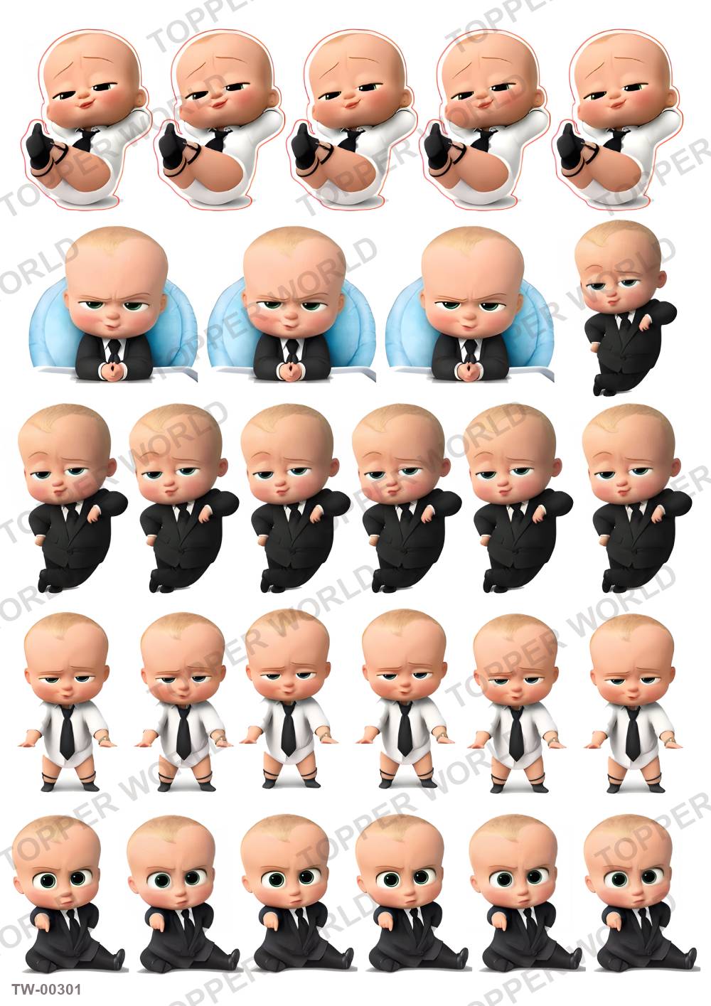 Boss Baby Topper Sheet 07 – A4 topper sheet
