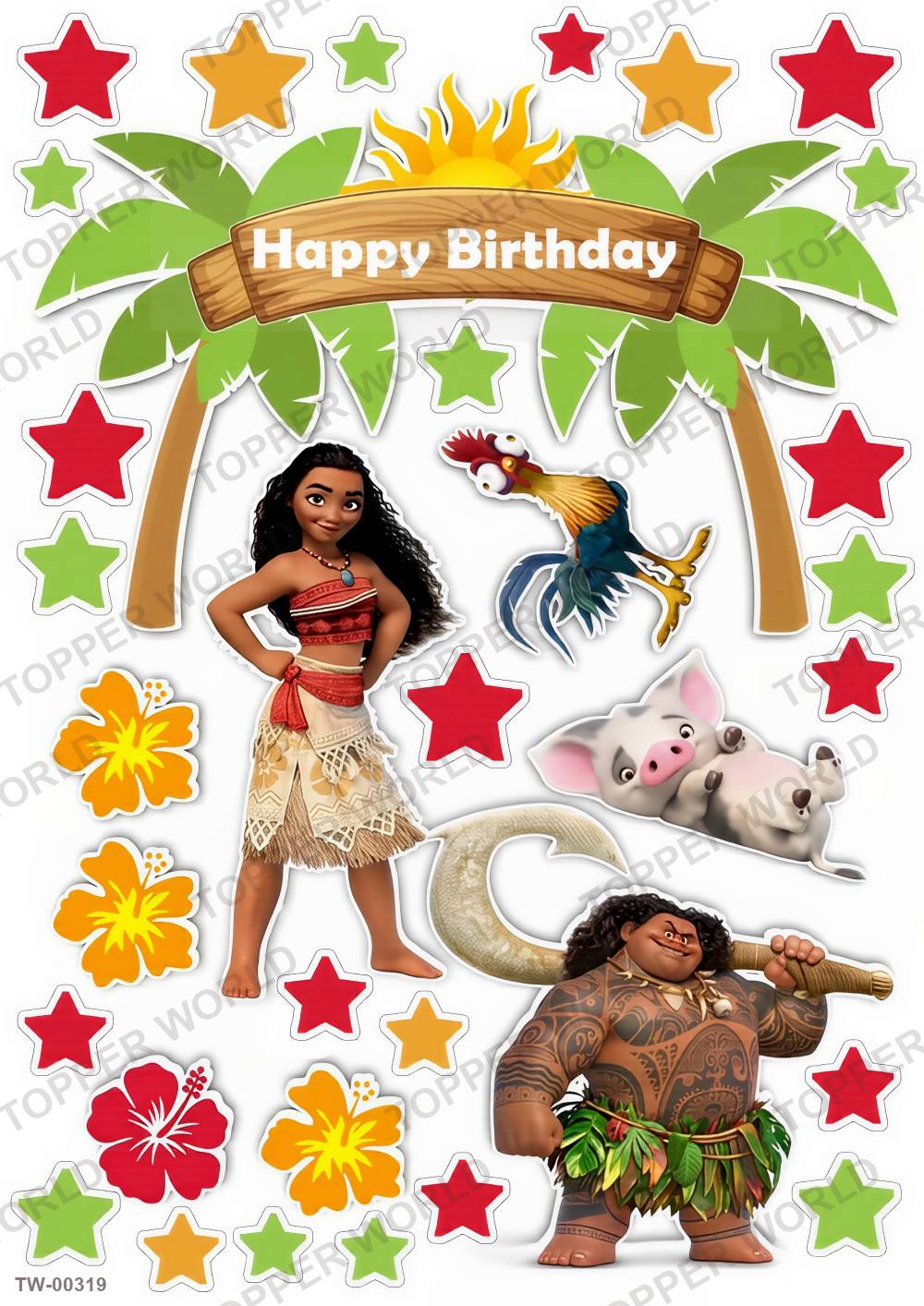 Moana Topper Sheet 07 – A4 topper sheet