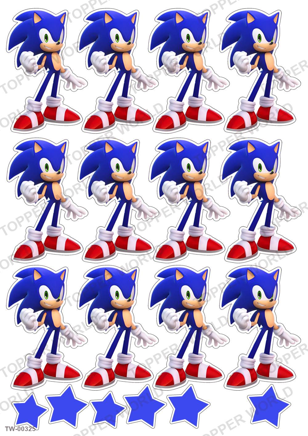 Sonic Topper Sheet 07 – A4 topper sheet