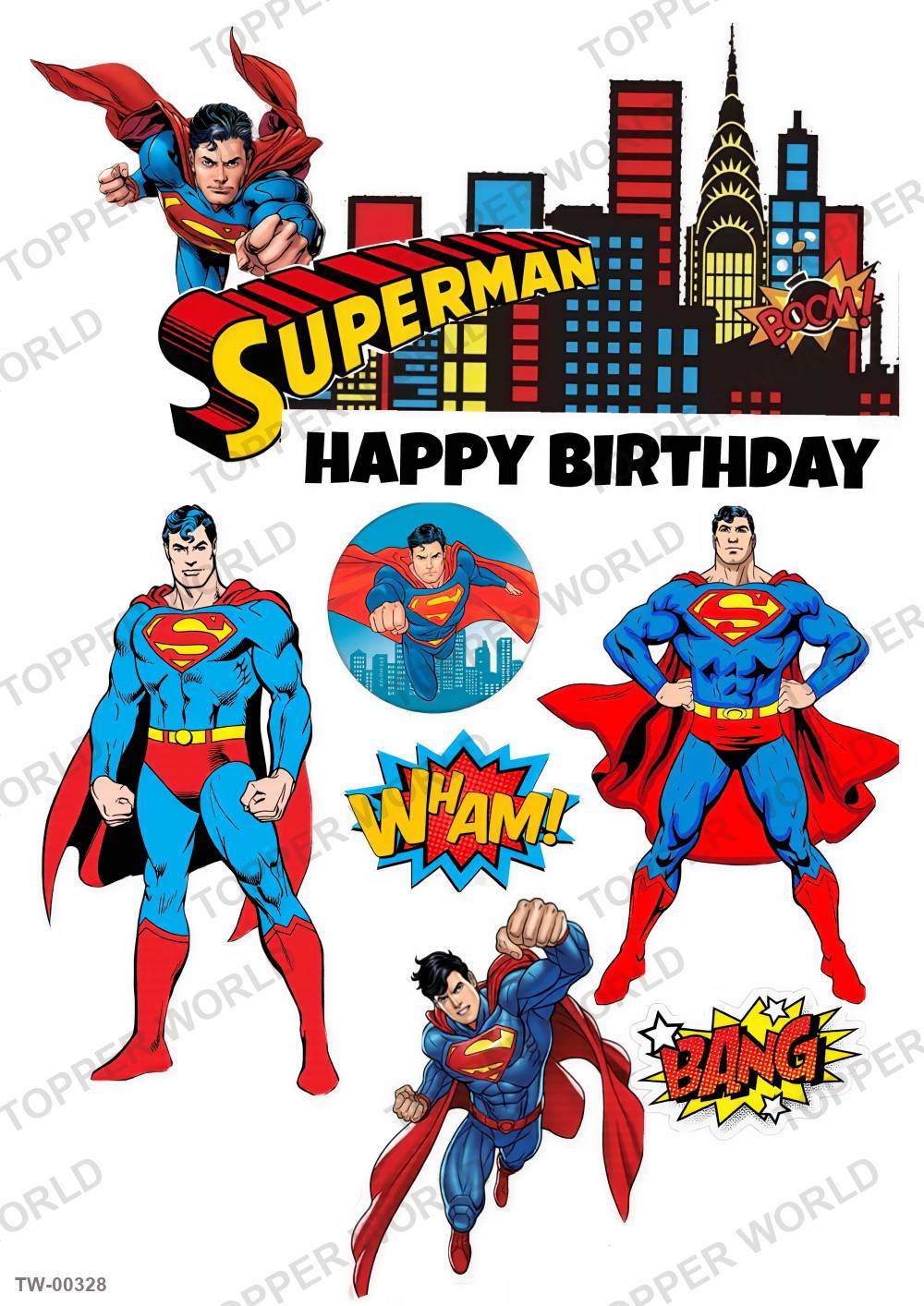 Superman Topper Sheet 07 – A4 topper sheet