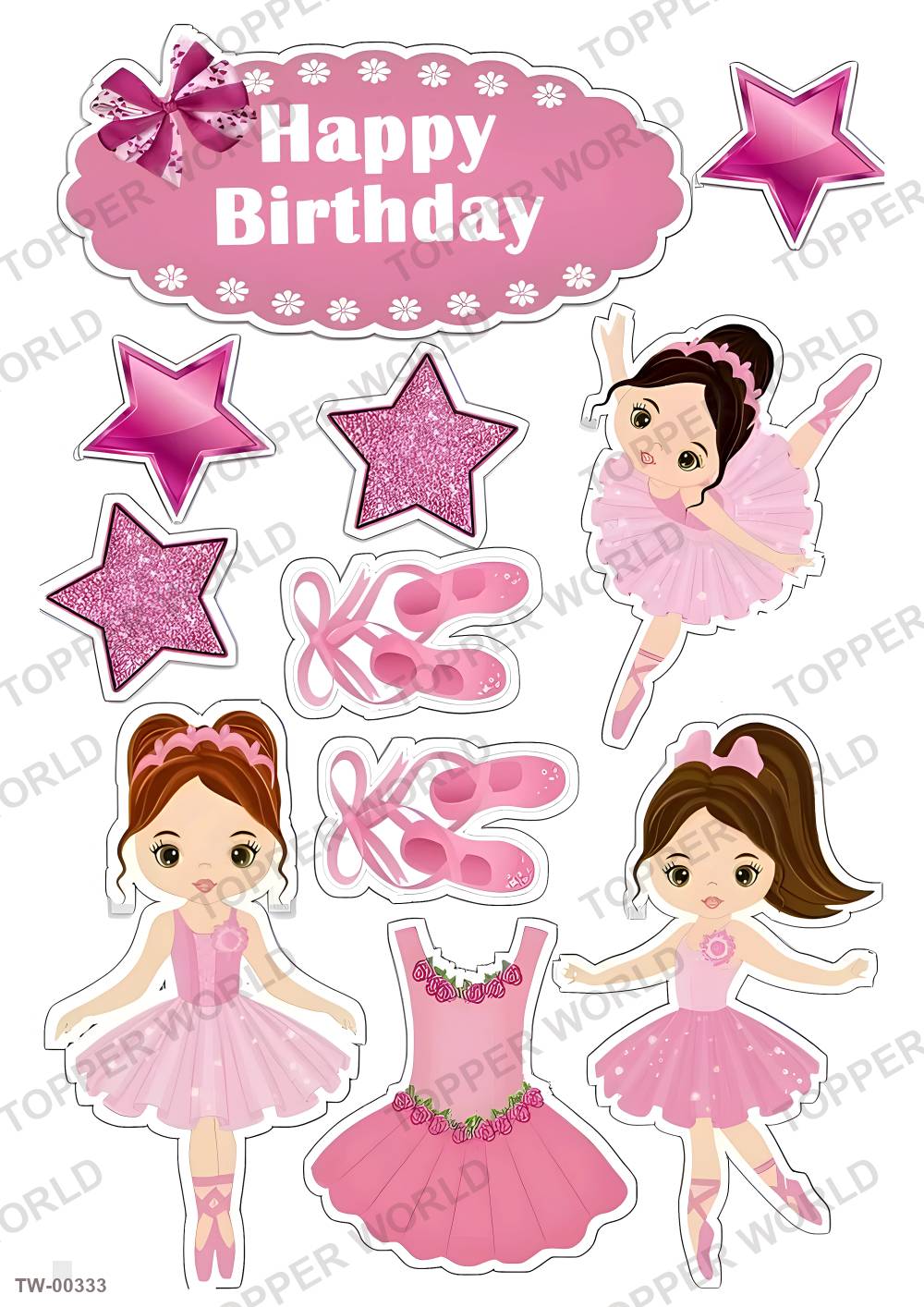 Little Girl Topper Sheet 07 – A4 topper sheet