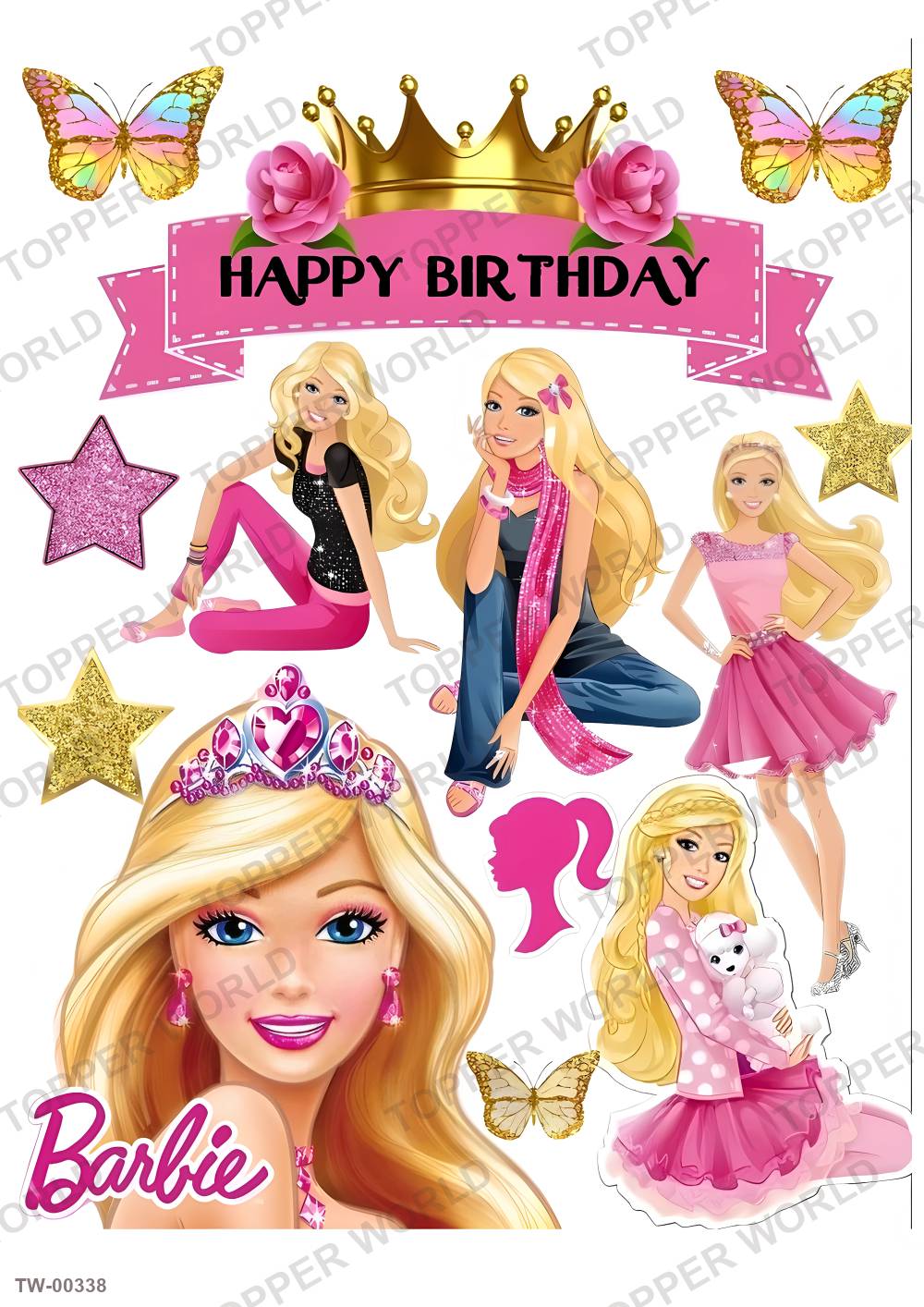 Barbie Topper Sheet 08 – A4 topper sheet