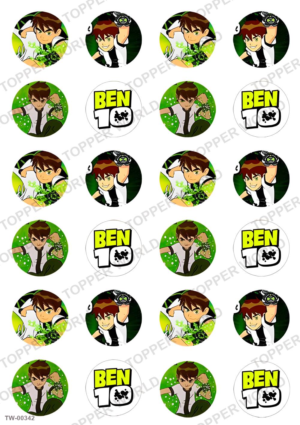 Ben 10 Topper Sheet 08 – A4 topper sheet